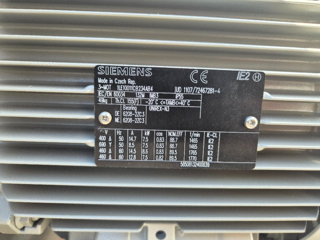 Industriële ventilator afzuiging Siemens / Alko 380v ( 323 ), Doe-het-zelf en Verbouw, Ventilatie en Afzuiging, Ophalen, Ventilator