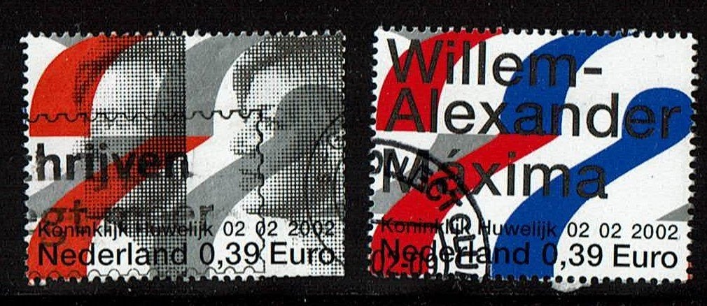 Nederland NVPH 2046 ab gestempeld 2, Postzegels en Munten, Postzegels | Nederland, Verzenden, Na 1940, Gestempeld