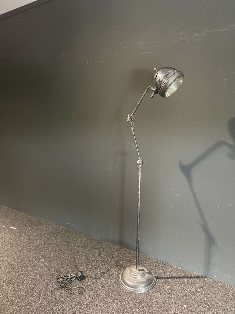 Industriële vloerlamp grijs, Niet ingevuld, Niet ingevuld, Nieuw, Ophalen of Verzenden