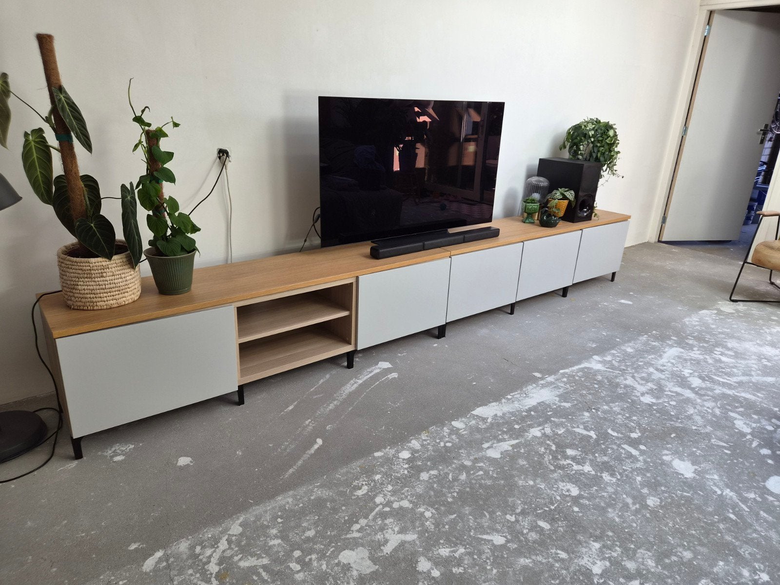 Ikea besta tv kast/dressoir, 150 tot 200 cm, Ophalen of Verzenden, Zo goed als nieuw, Minder dan 100 cm