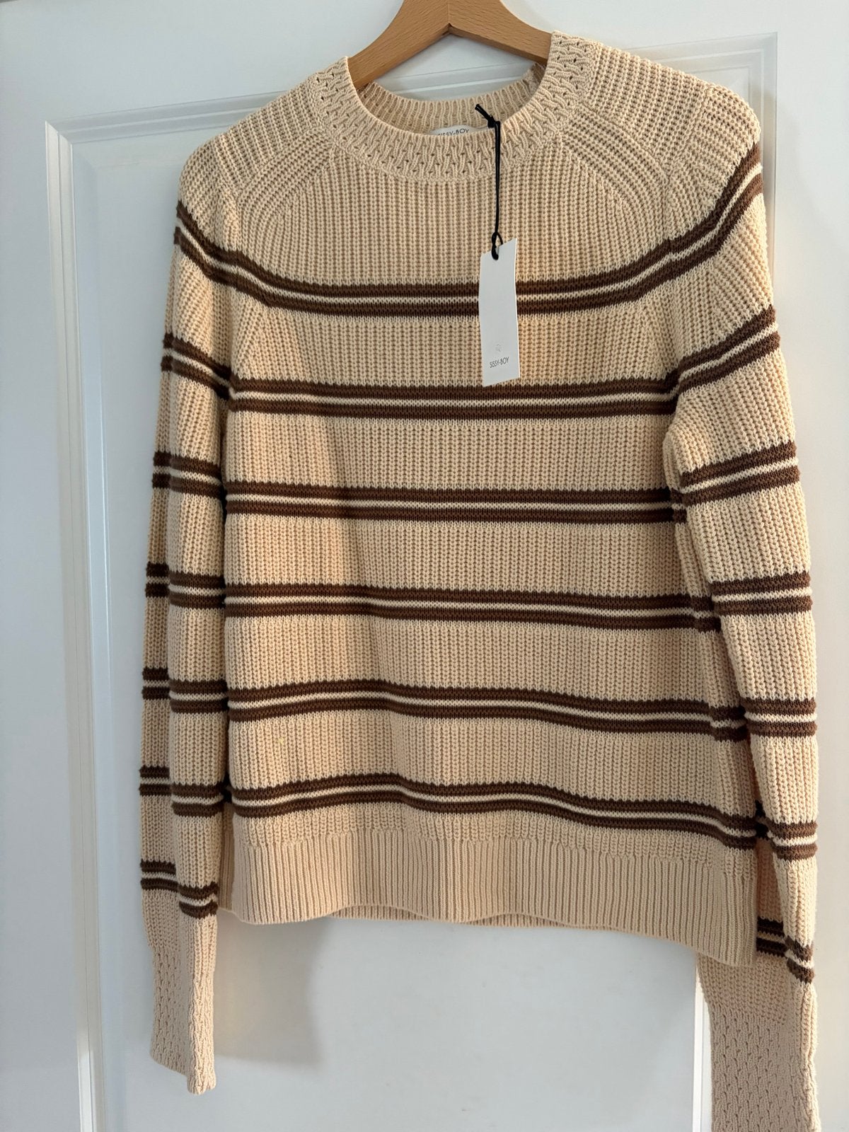 Sissy-Boy gestreepte trui maat M - Nieuw met kaartje, Ophalen of Verzenden, Nieuw, Maat 38/40 (M), Beige