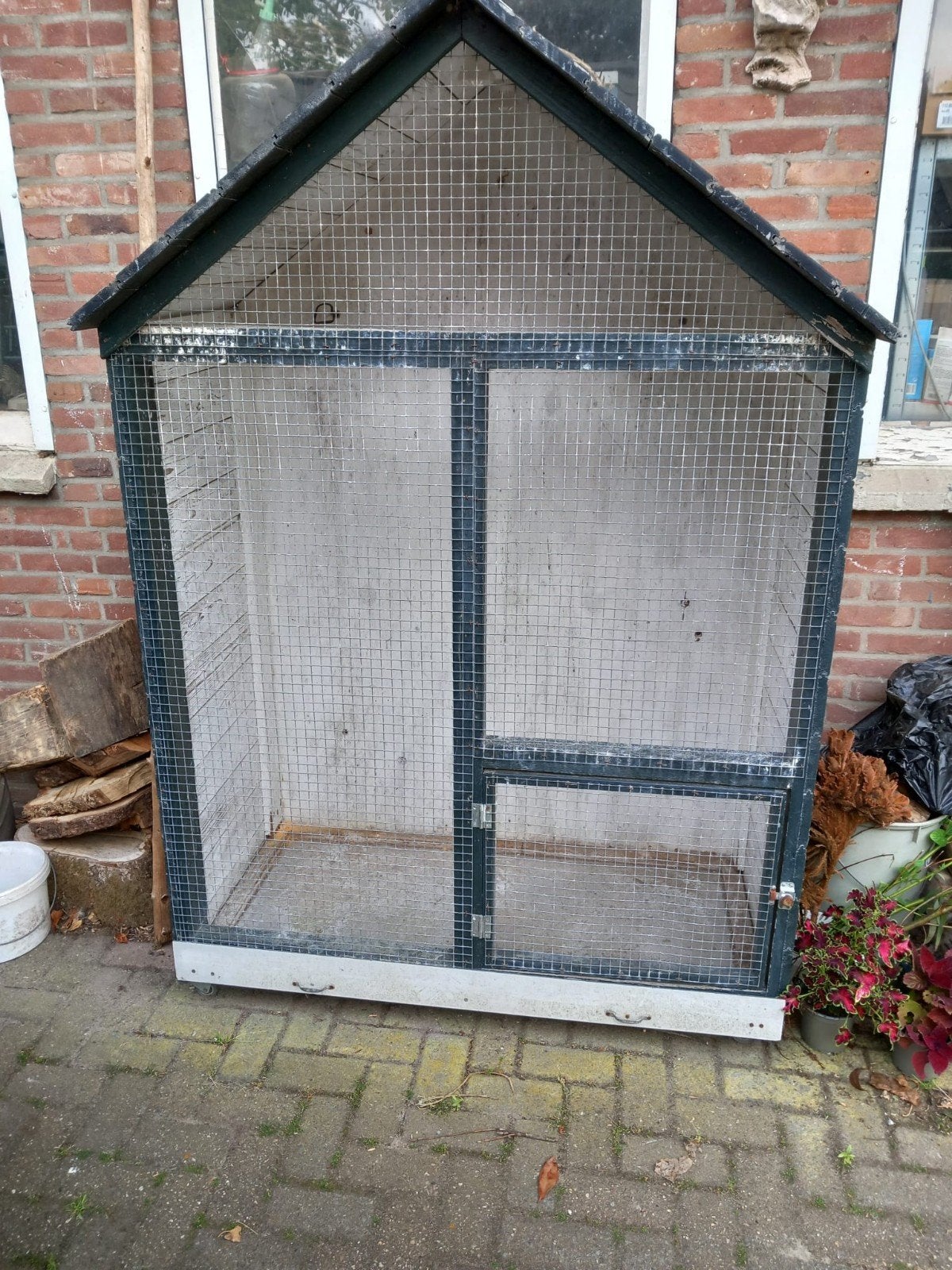 Voillere/vogelhok, Dieren en Toebehoren, Ophalen, Hout, Vogelkooi