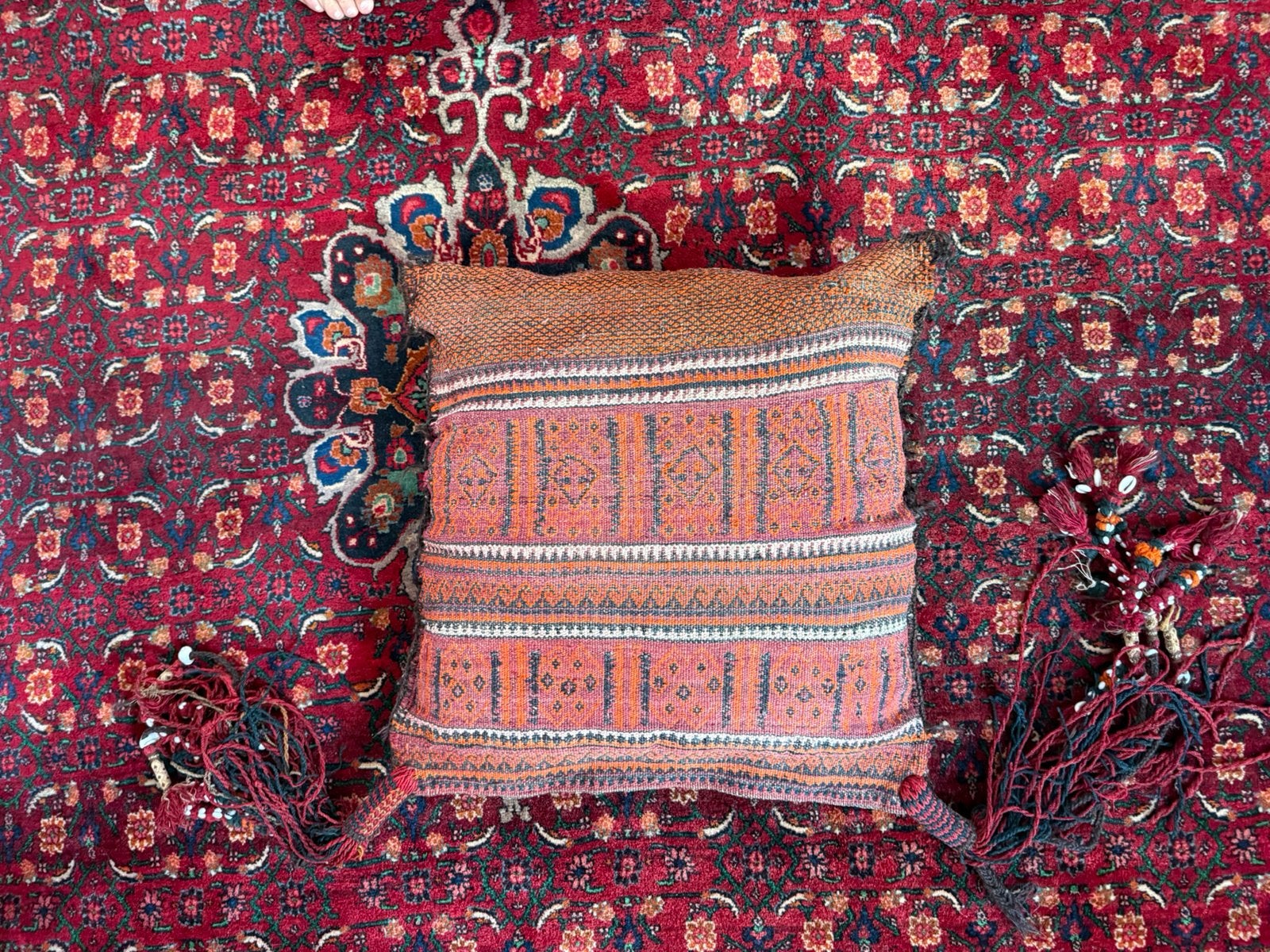 Vintage Baluch (zit) kussens 60/65 cm ca. 1950-1970 set, Overige merken, 1053ML, Amsterdam, Bruin, Info@bababoho.com