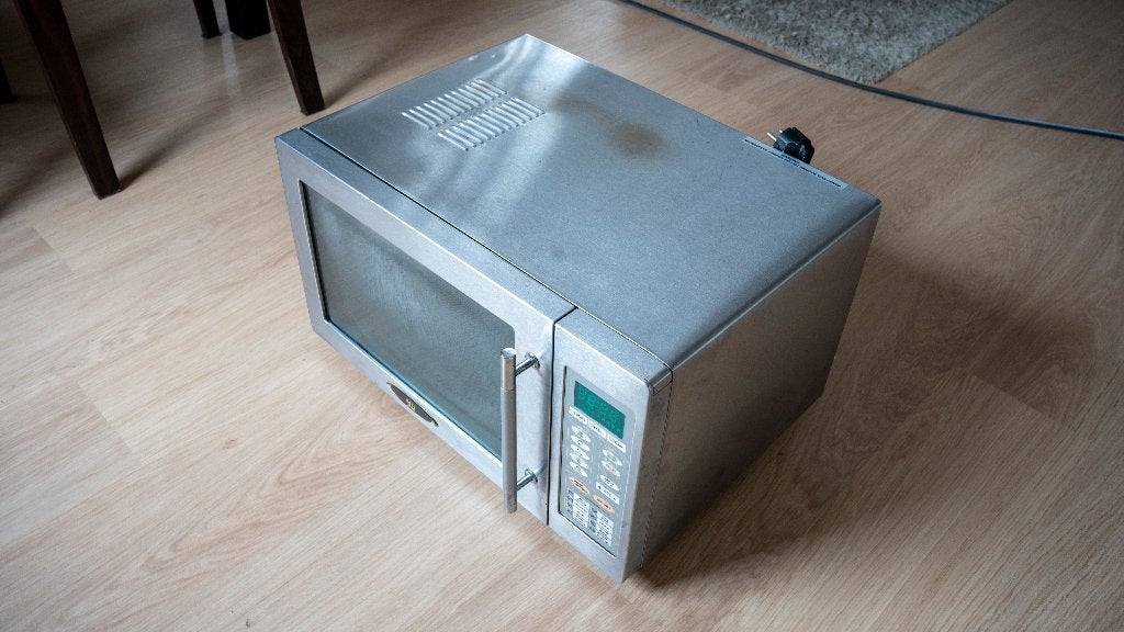 Holland Electro Combimagnetron HE900E/CONV-SS, Witgoed en Apparatuur, Magnetrons, Ophalen, Combimagnetron, Crisp, Gebruikt