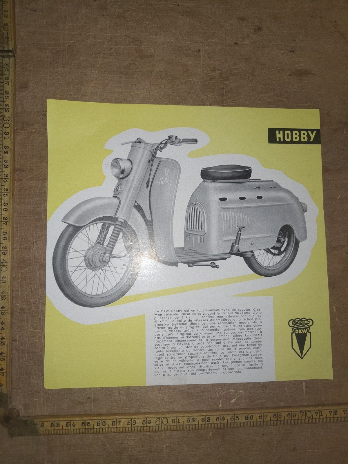 Burchure DKW Hobby 1954, Ophalen of Verzenden, Overige merken