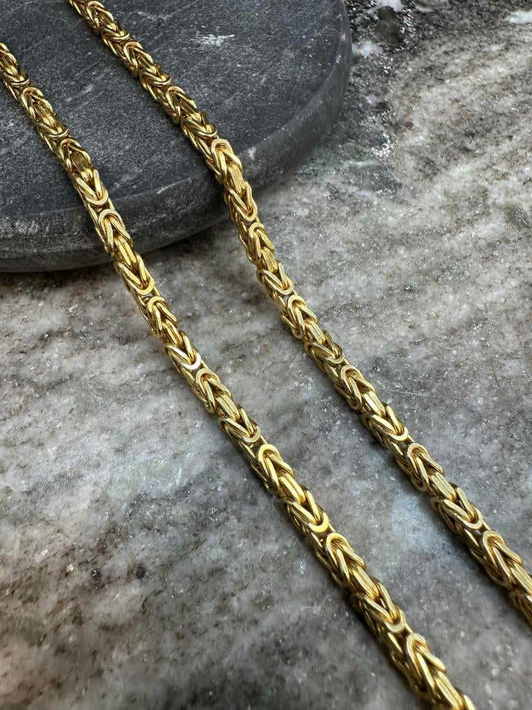 Prachtige 14k Gouden Italiaanse Koningsketting MASSIEF, Sieraden, Tassen en Uiterlijk, Kettingen, Ophalen of Verzenden, Nieuw
