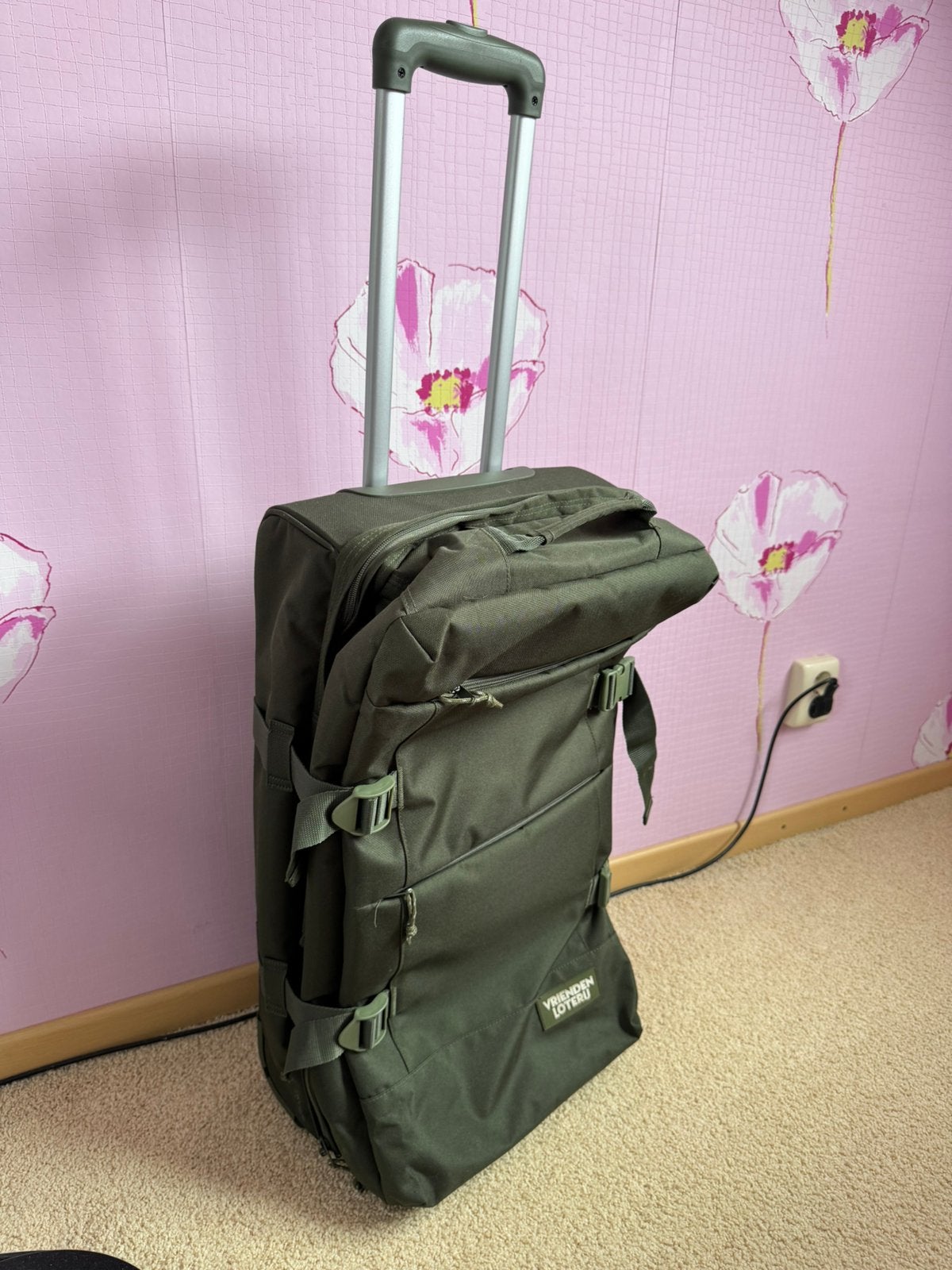 Trolley tas NIEUW, Sieraden, Tassen en Uiterlijk, Tassen | Reistassen en Weekendtassen, Ophalen, Nieuw, Groen, 35 tot 55 cm