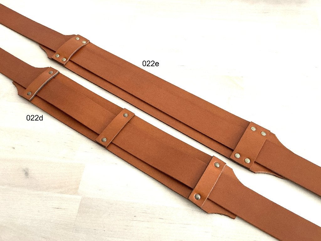 Gitaarband leer cognac 120-168 cm lang GBleer022d-022e, Verzenden, Nieuw, Akoestische gitaar