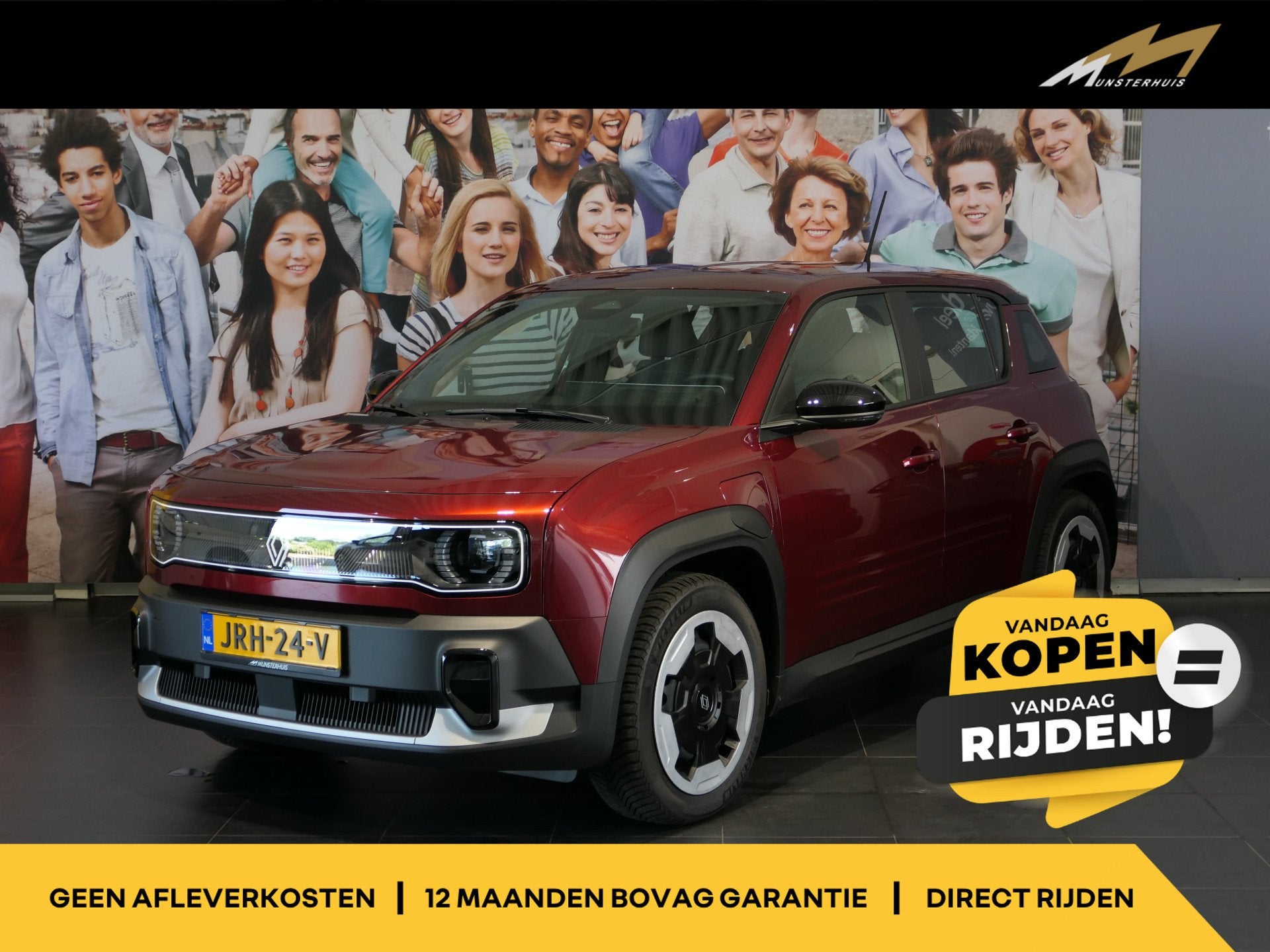 Renault 4 urban range evolution 40 kWh - Occasion Lease vana, Auto's, Renault, Dealer onderhouden, Stof, 24 min, 122 pk