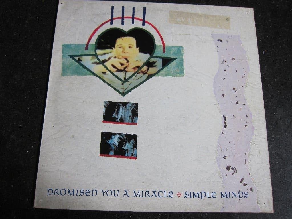 Simple minds - Promised you a miracle (vinyl 12 inch), Ophalen, Gebruikt, 12 inch, Inclusief binnenhoes