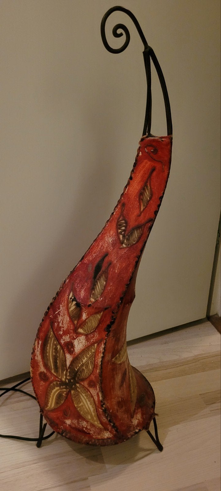 Decoratieve lamp met kleine fitting (E14), Overige stijlen, Gebruikt, E14 (klein), Rood