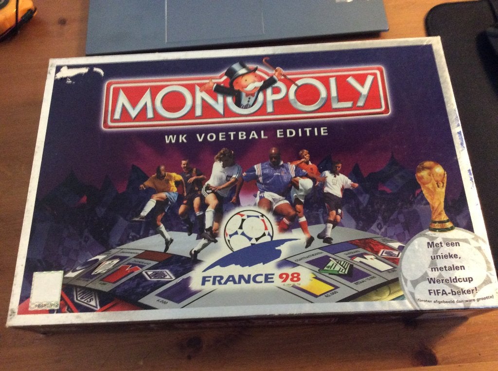Monopoly WK voetbal editie. France 1998, Vijf spelers of meer, Ophalen of Verzenden, Gebruikt, Parker