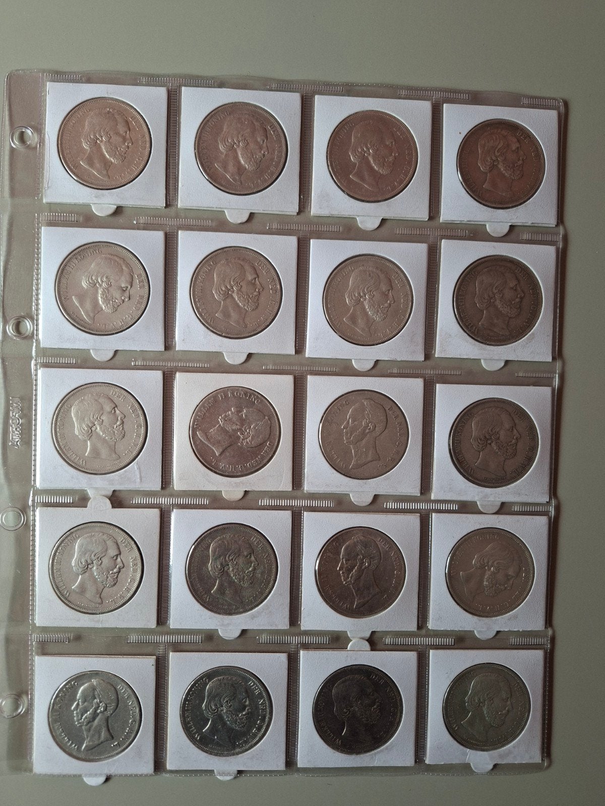 20 rijksdaalders willem 2 en willem 3 2,5 2½ gulden, Postzegels en Munten, Ophalen of Verzenden, Nederland, Munten