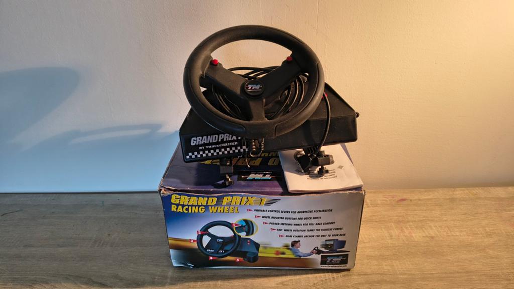 Grand Prix 1 Racing Stuur (PC) - Oldskool Formule 1, Racestuur, Gebruikt, Ophalen of Verzenden, Thrustmaster