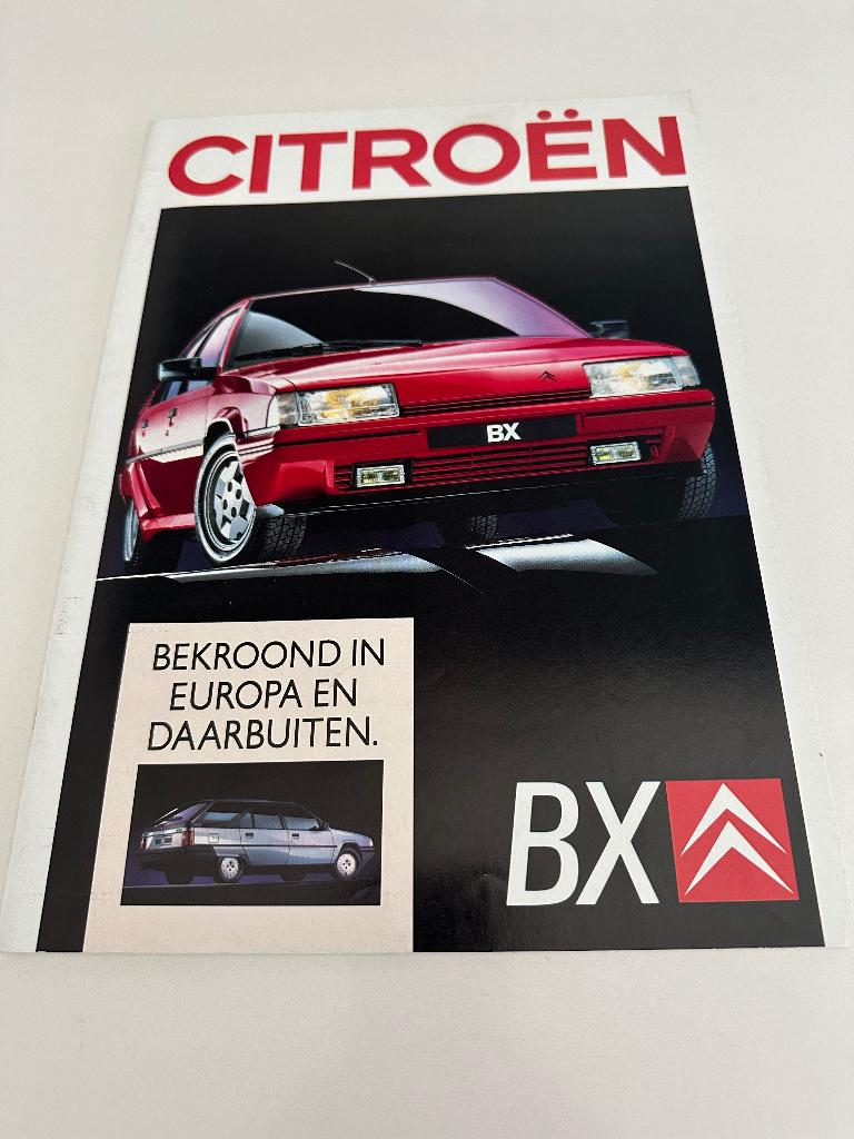 Folder Citroen BX GTI 16  valves, Ophalen of Verzenden, Zo goed als nieuw, Citroën
