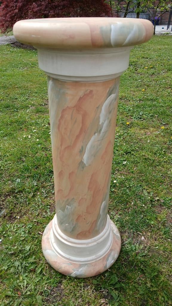 Decoratieve sier pilaar / zuil van gips, Ophalen of Verzenden, Gebruikt