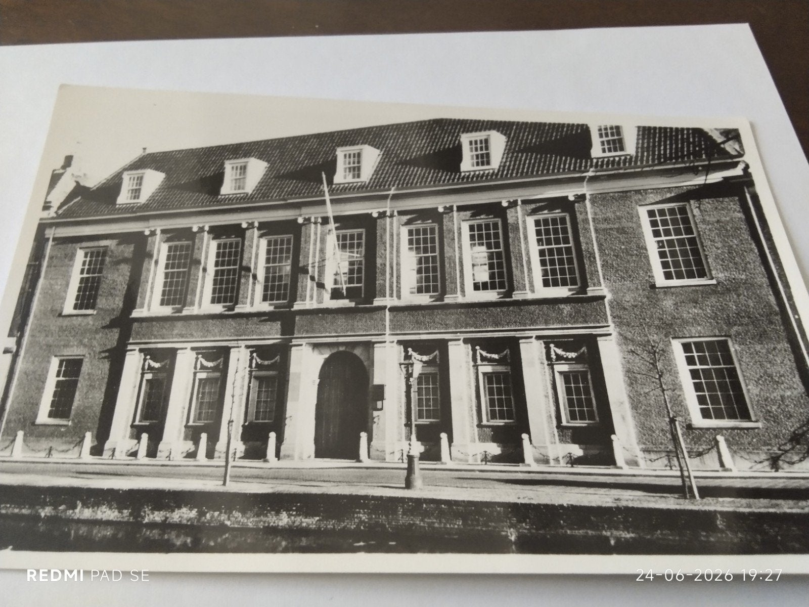 Oude foto Rijksmuseum van Oudheden Leiden, Ophalen of Verzenden, 1940 tot 1960, Ongelopen, Zuid-Holland
