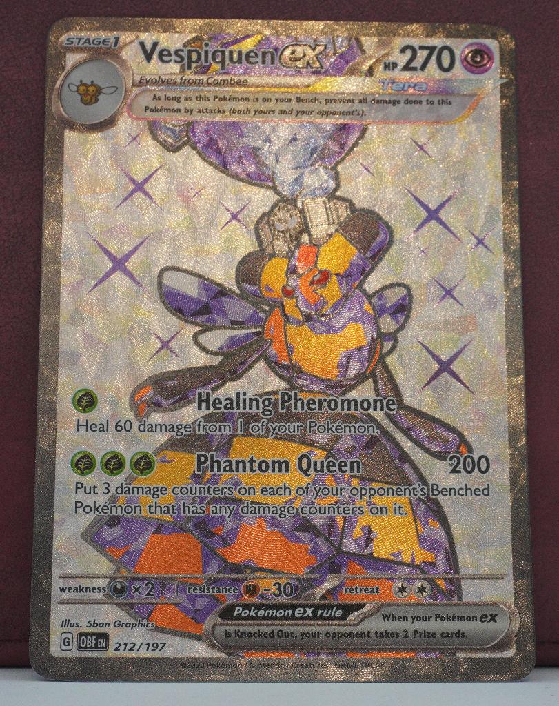 Vespiquen EX Full Art 212-197 Obsidian Flames Pokémon Kaart, Verzenden, Nieuw, Losse kaart