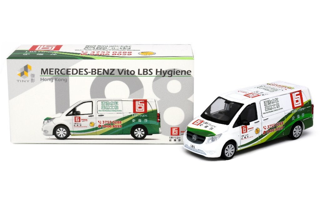 Mercedes-Benz ito LBS Hygiene van Tiny  1/64, Ophalen of Verzenden, Nieuw, Auto