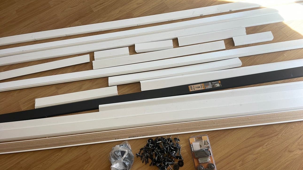Cando plinten wit 56mm, Ophalen, Gebruikt, Mdf, 200 tot 250 cm