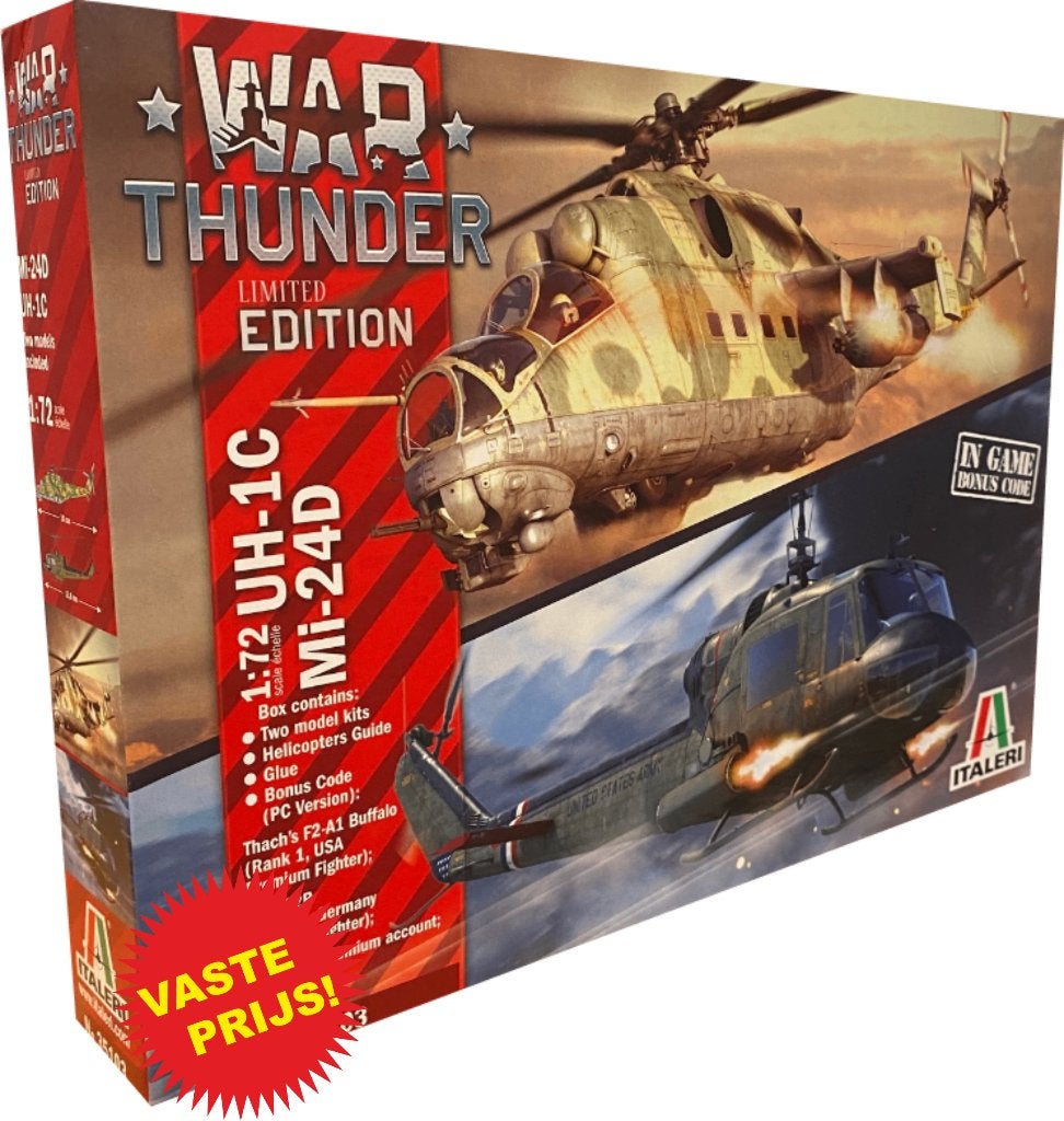 UH-1C & Mi-24D (Italeri 35103) 1/72, 1:72 tot 1:144, Italeri, Helikopter, Nieuw