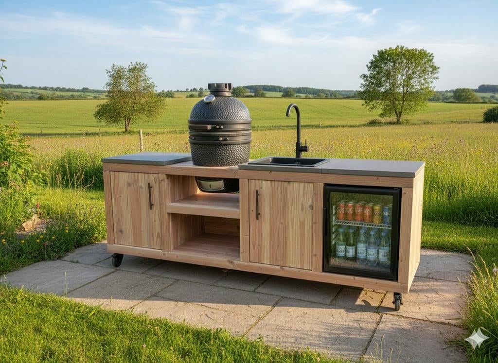 Buitenkeuken - Douglas kamado bbq, Tuin en Terras, Buitenkeukens, Ophalen, Gas