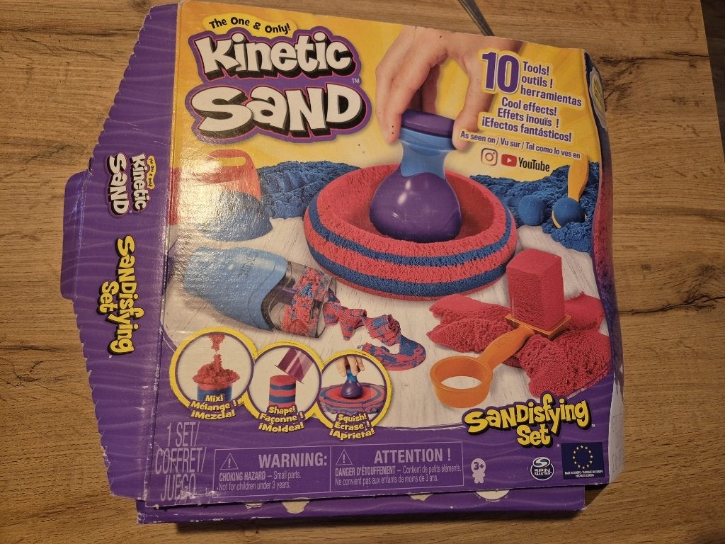 Kinetic Sand Sandisfying Set – Compleet, Ophalen, Zo goed als nieuw