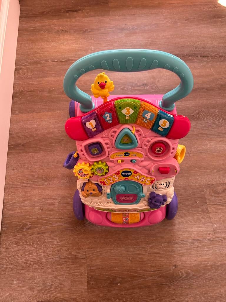VTech Baby Walker Roze - Interactieve Loopwagen, Ophalen of Verzenden, Zo goed als nieuw, 6 maanden tot 2 jaar