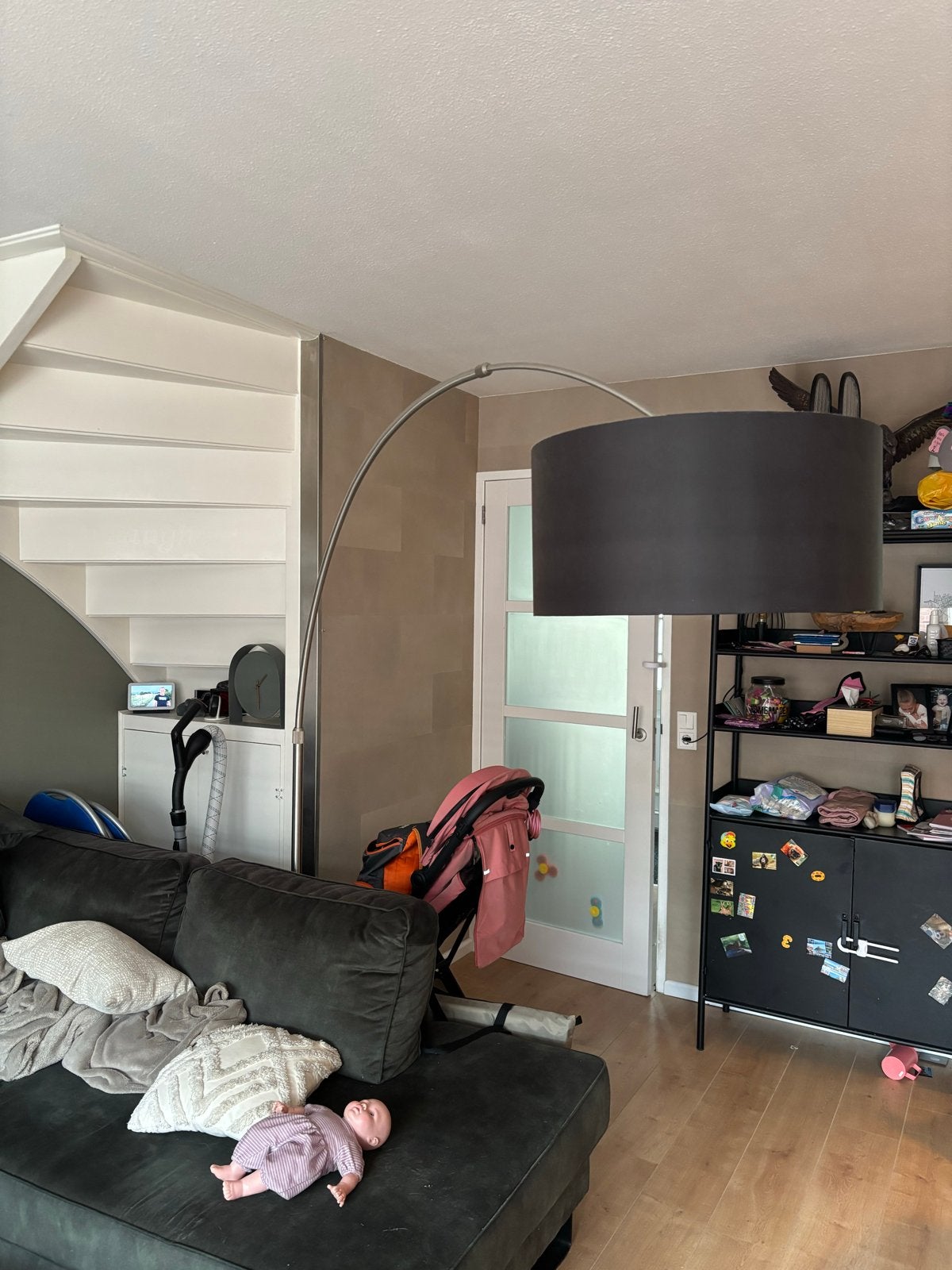 Booglamp - Van den Heuvel Verlichting, Ophalen, Zo goed als nieuw, Metaal