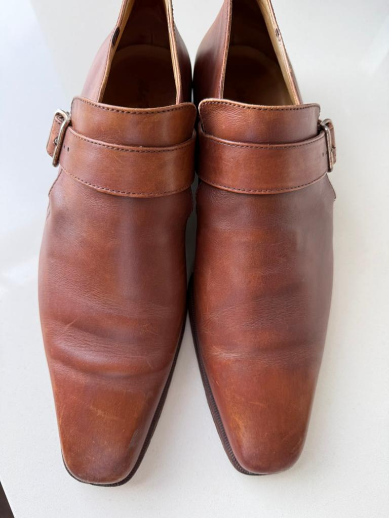 Gespschoenen Sutor Mantelassi, bruin. Oger Amsterdam.mt 9.5, Kleding | Heren, Verzenden, Gedragen, Bruin, Gespschoenen