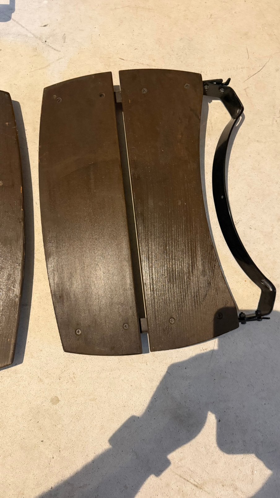 Zijplankjes Big green egg medium, Tuin en Terras, Ophalen of Verzenden, Gebruikt