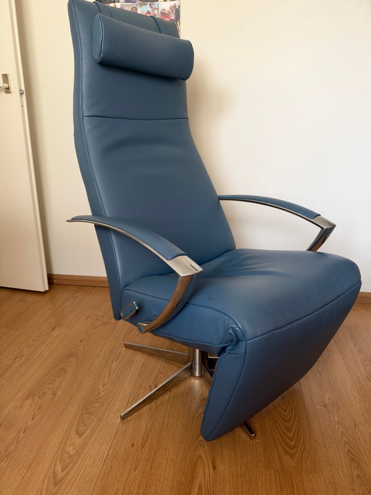 Lederen relaxfauteuil van JORI - Blauw