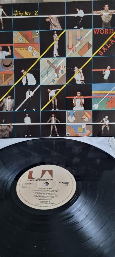 Fischer-Z - Word Salad LP (1979) - Poprock Vinyl, Cd's en Dvd's, Vinyl | Rock, Gebruikt, Poprock, 1970 - 1979, 12 inch, Ophalen of Verzenden