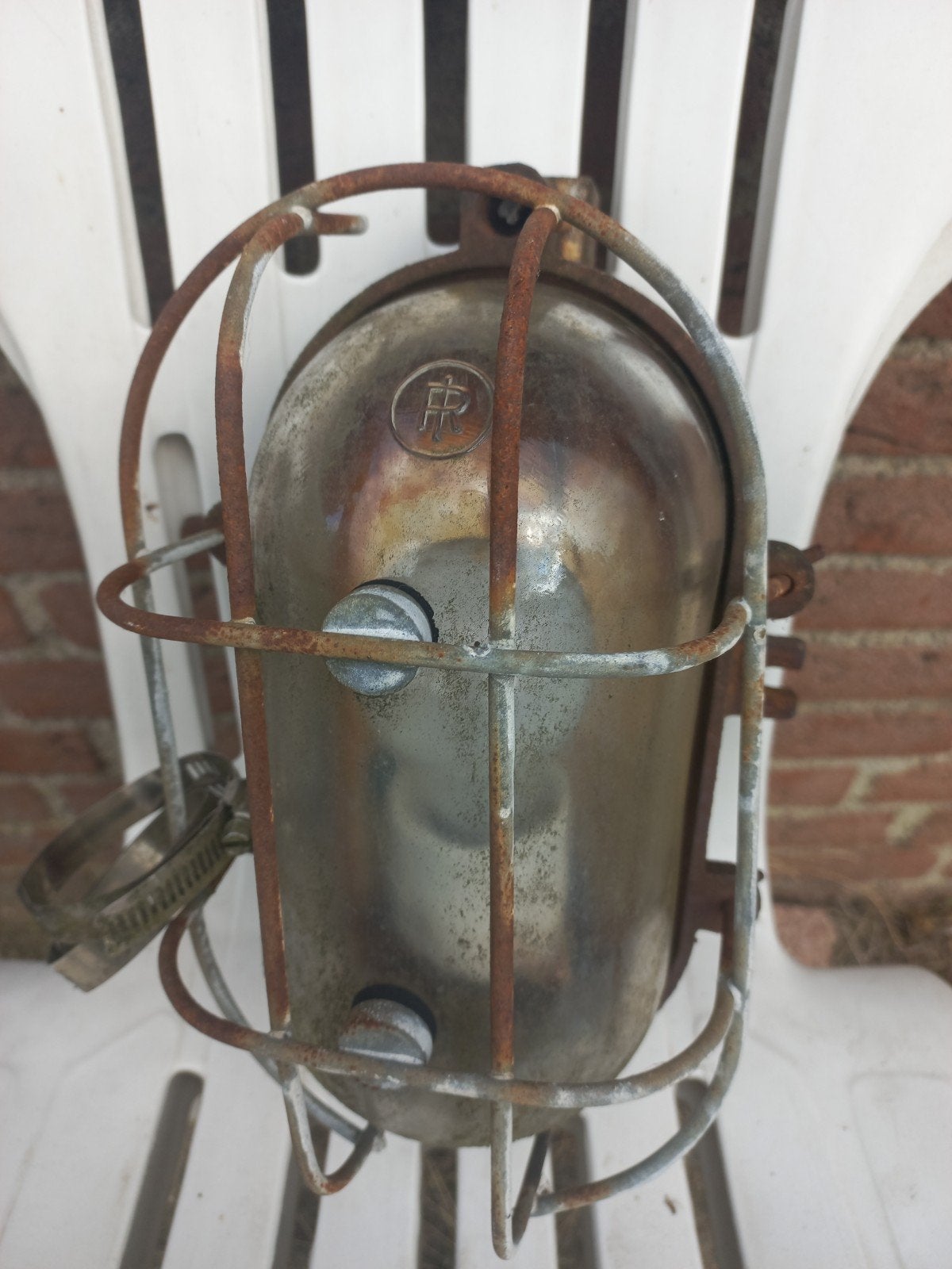 Vintage Buitenlamp - Industriële Stijl Wandlamp, Gebruikt, Minder dan 50 watt, Wandlamp, Ophalen of Verzenden
