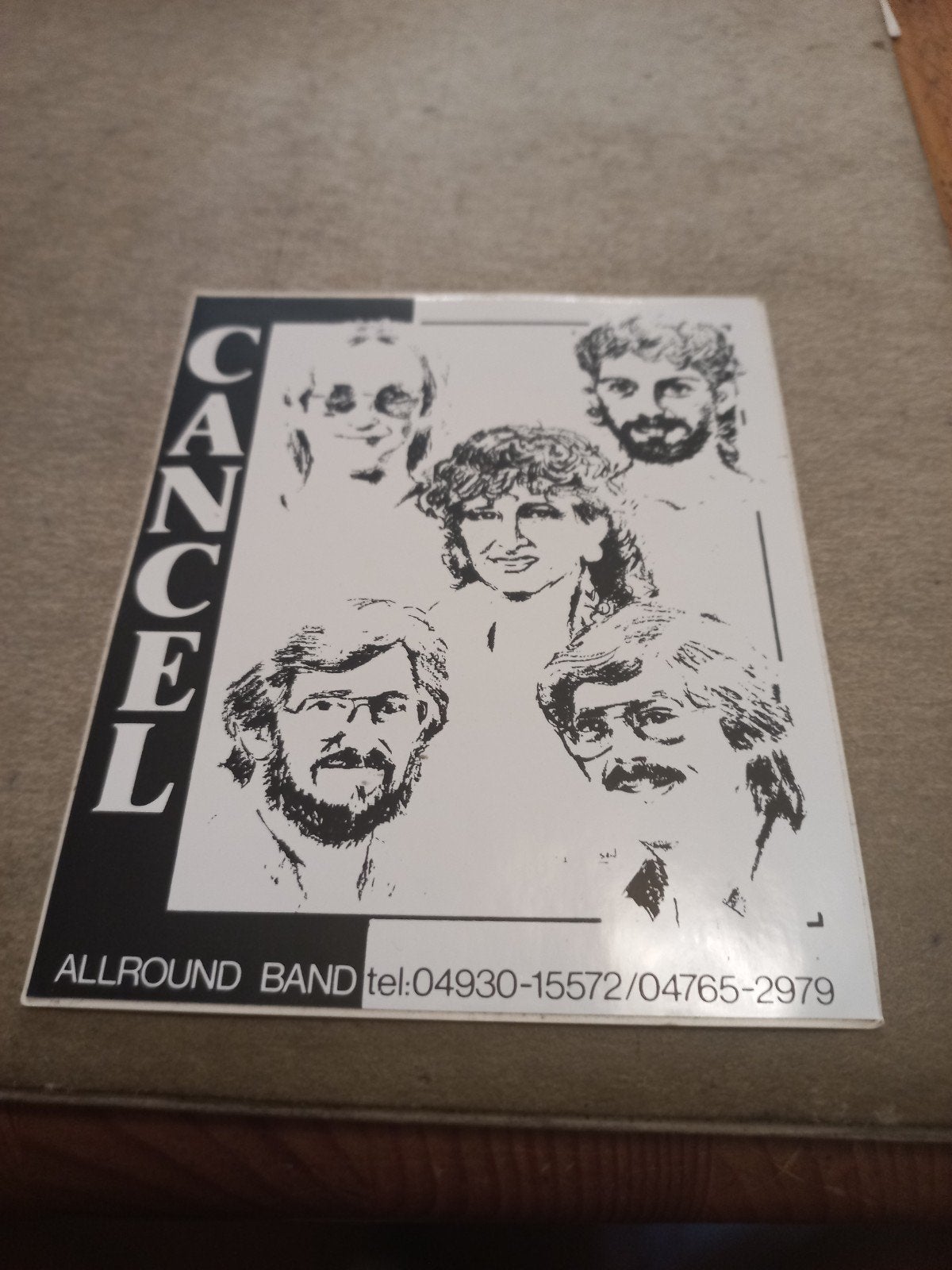 Cancel Allround Band - Zeldzaam Promotiemateriaal, Verzamelen, Ophalen of Verzenden, Gebruikt