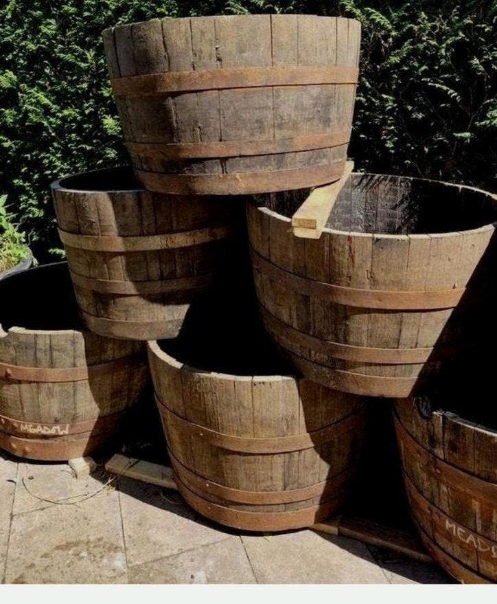 whiskyvat  bloembak vijvertje plantenbak xxl Zevenaar, Tuin en Terras, Ophalen, Rond, Nieuw, 60 tot 100 cm