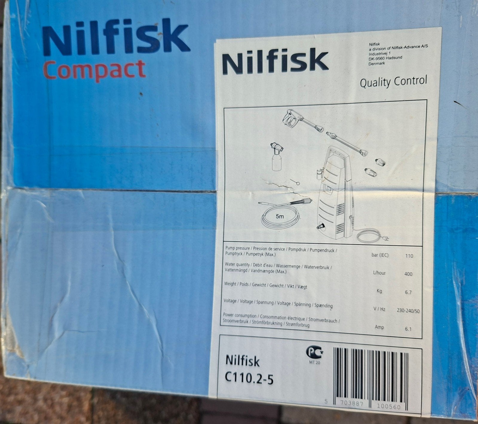 Hogedrukreiniger , Nilfisk .