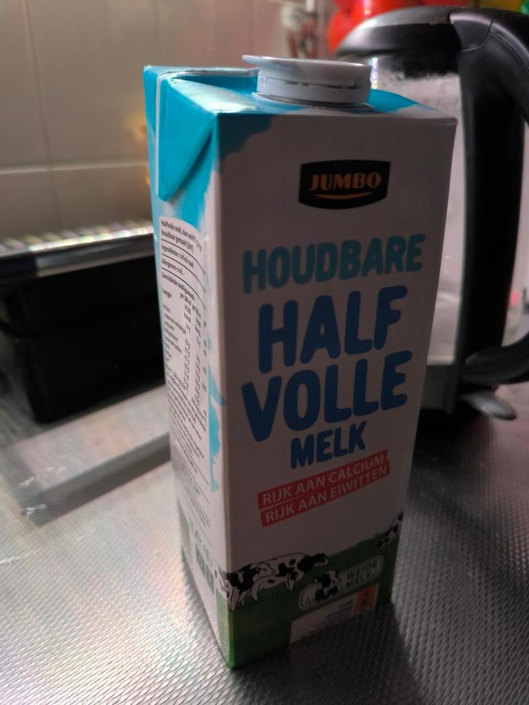 Verzamelaars object 1 liter steenwijks Jumbo melk, Antiek en Kunst, Ophalen
