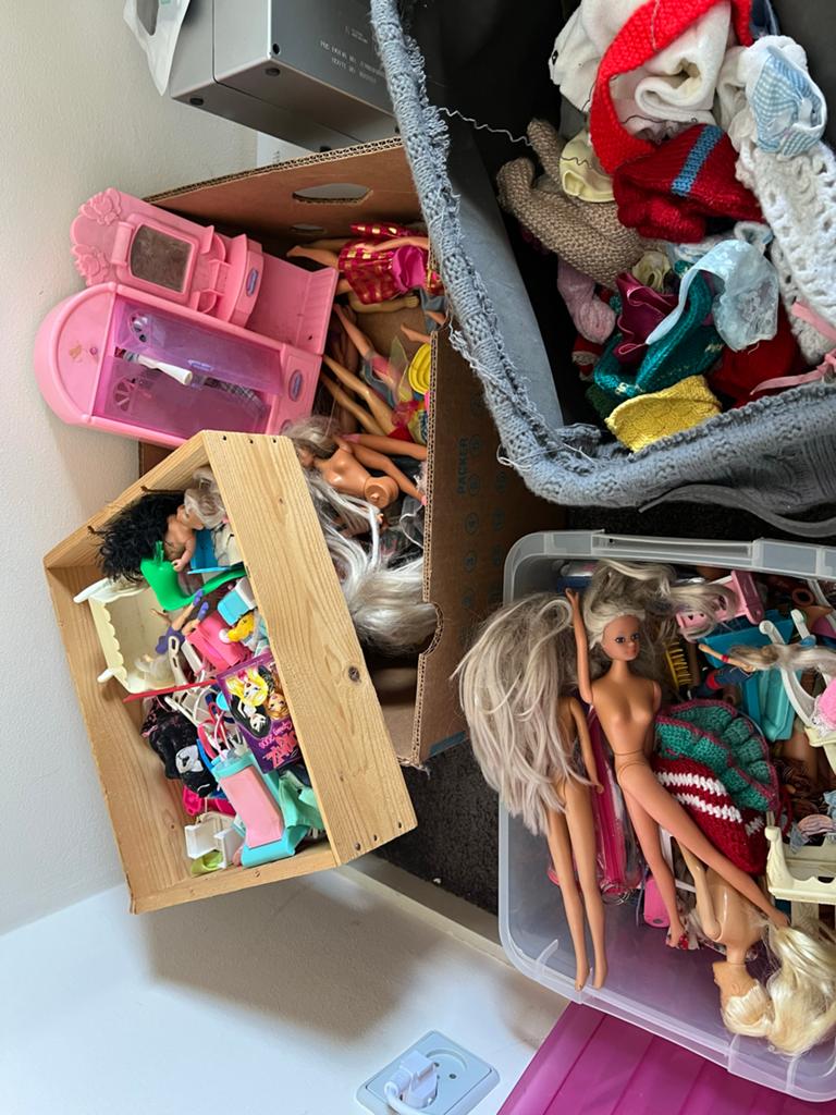 Grote partij Barbie poppen en accessoires, Ophalen of Verzenden, Gebruikt, Paspop