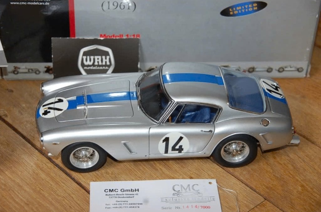 1:18 FERRARI 250 GT SWB LEMANS #14 CMC M-079 in box WRH, Hobby en Vrije tijd, Modelauto's | 1:18, Verzenden, Zo goed als nieuw