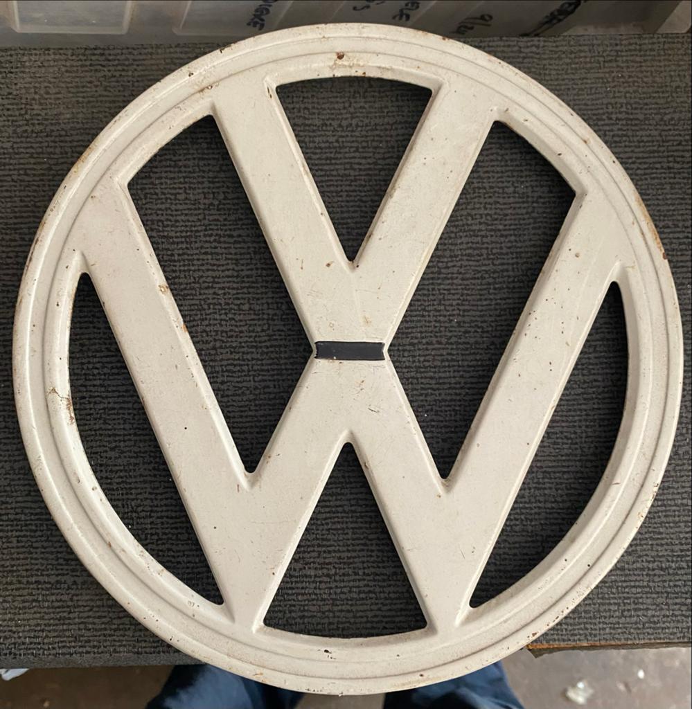 Origineel VW Bus Embleem (ca. 1962-1963) - Metaal, Ophalen of Verzenden, Gebruikt, Volkswagen