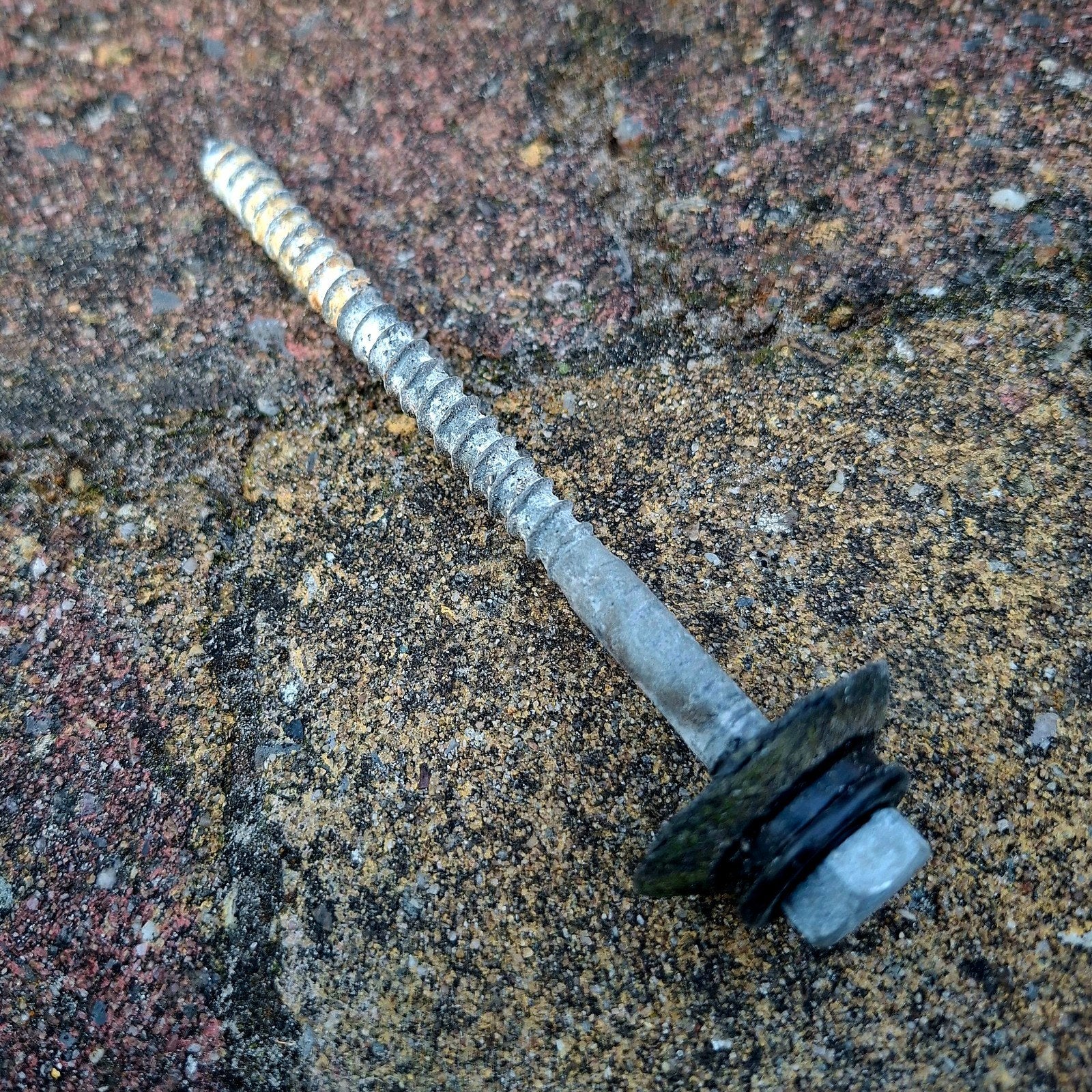 Verzonken dakplaat bouten - emmer vol, ca. 11,5 cm lang, Ophalen, Gebruikt, 100 tot 250 mm, Bouten of Moeren