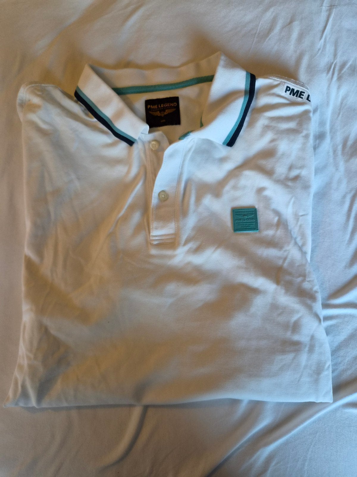 PME Legend Polo in zeer goede staat, maat XXXL, Kleding | Heren, Wit, Overige maten, Ophalen of Verzenden, Zo goed als nieuw