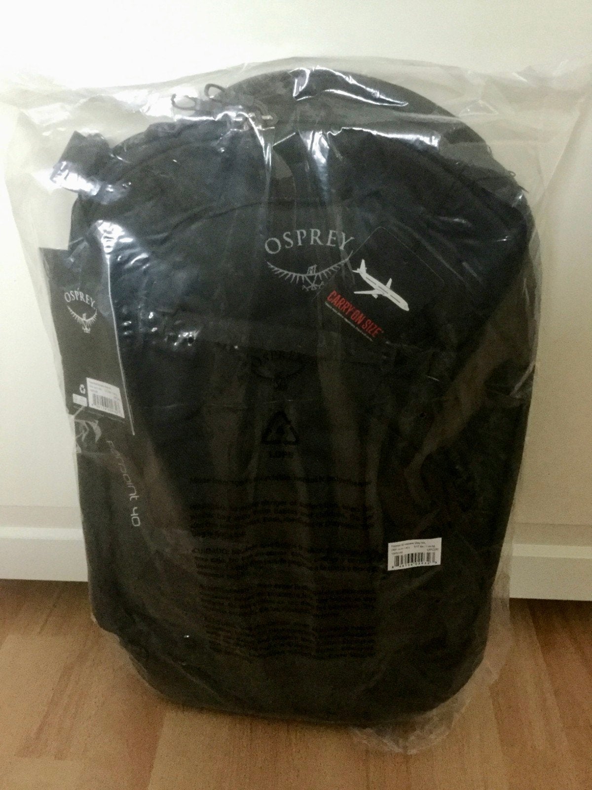Osprey Farpoint 40 Volcanic Grey M/L - Nieuw, Sieraden, Tassen en Uiterlijk, Tassen | Rugtassen, 25 tot 40 cm, Nieuw, Trekking