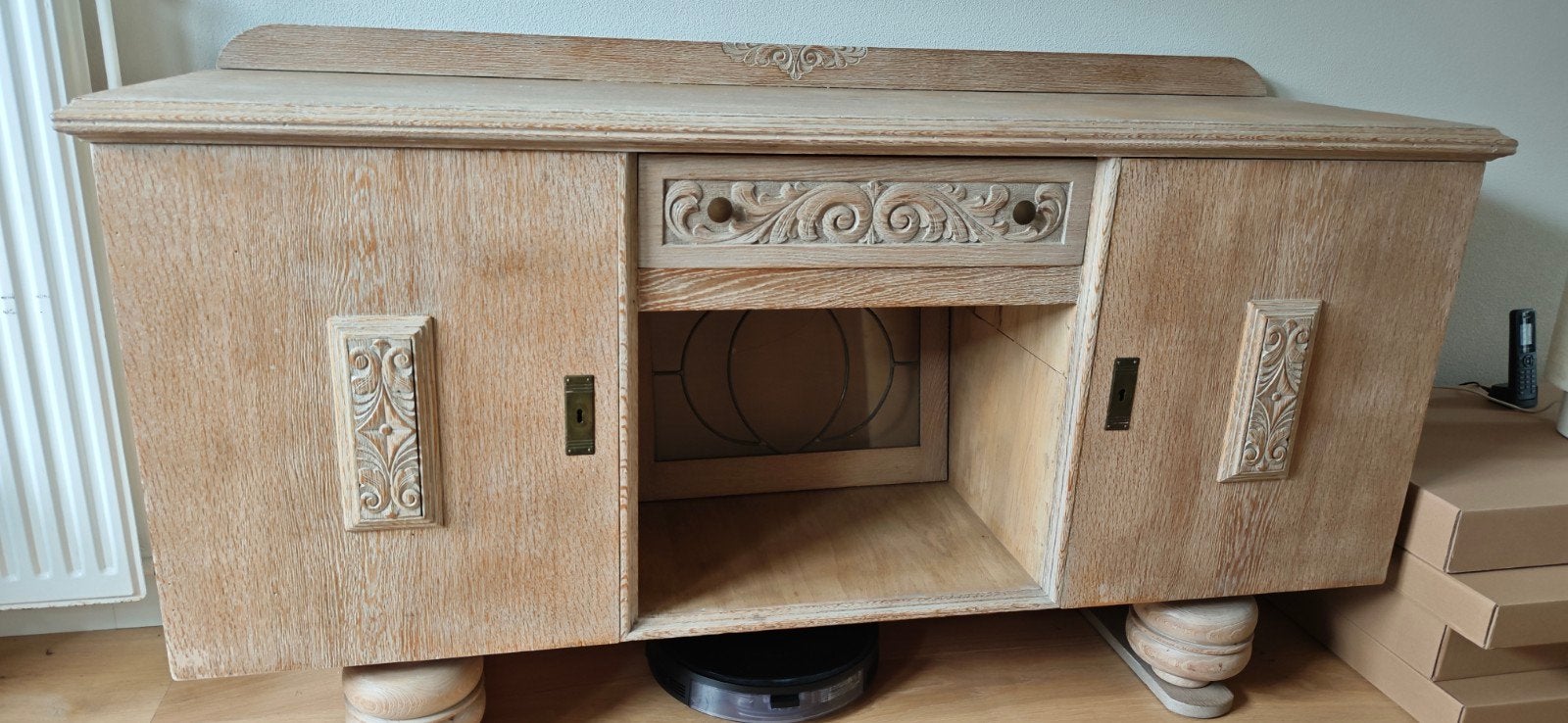Dressoir, Ophalen, Gebruikt, 150 tot 200 cm, Eikenhout
