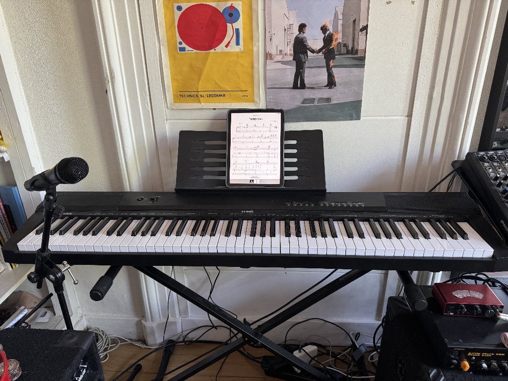Max stage piano KB6, Ophalen, Zwart, Digitaal, Zo goed als nieuw