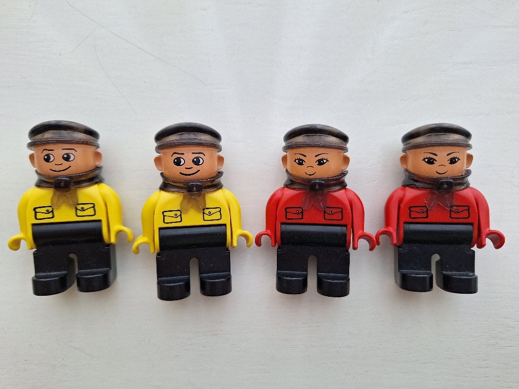 Duplo: 4 Intelli machinisten voor bij de Intelligente trein, Kinderen en Baby's, Gebruikt, Overige thema's, Ophalen of Verzenden