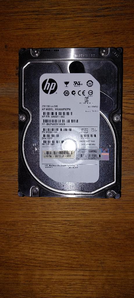 SAS 2TB 3.5" Seagate Constellation, Intern, 2TB, Gebruikt, SAS