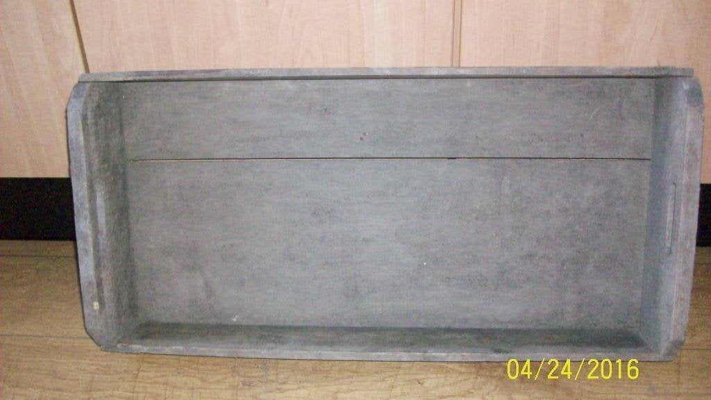 Brocante grote houten bollenkist, Ophalen