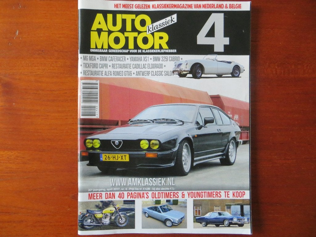 Auto Motor Klassiek 4 2017 Alfa Romeo GTV6, BMW 325i Cabrio, Ophalen of Verzenden, Nieuw, Alfa Romeo